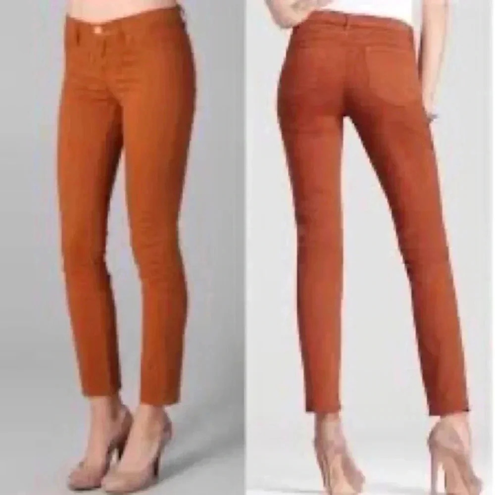 J Brand Women's Skinny Jeans in Rust Orange